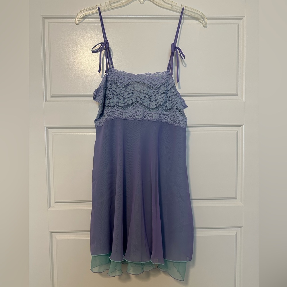 S, Purple and sage lingerie
